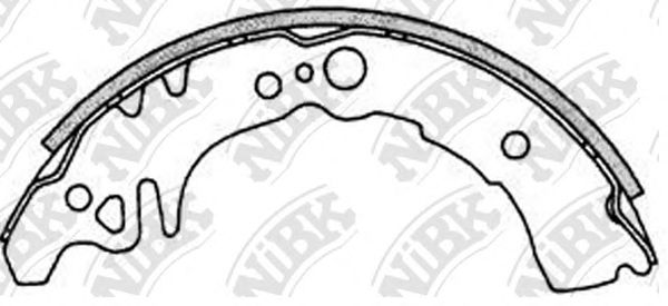 Купить запчасть NIBK - FN0037 Колодки тормозные барабанные TO DUET 1.3 1998 - 2004 FN0037