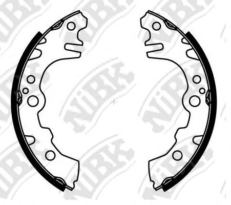 Купить запчасть NIBK - FN0042 Колодки тормозные барабанные FN0042