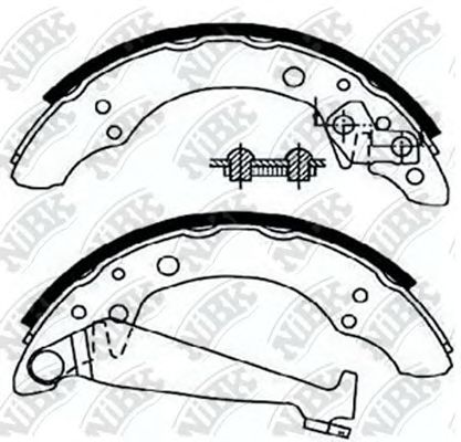 Купить запчасть NIBK - FN0534 Колодки тормозные барабанные VW POLO седан 10-, CHERY AMULET, SKODA FABIA I-II) FN0534