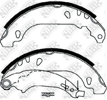 Купить запчасть NIBK - FN0556 Колодки тормозные барабанные RENAULT LOGAN 2004 FN0556