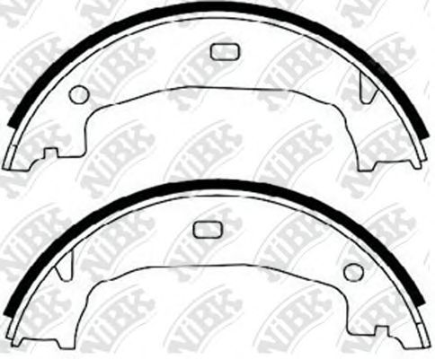 Купить запчасть NIBK - FN0559 Колодки тормозные барабанные зад BMW 1 (E81) 116 i 04.2007 - 12.2011 <=> BMW 3 (F30, F80) 320 i 04.2011 -  <=> BMW 1 (F20) 116 i 12.2010 - 