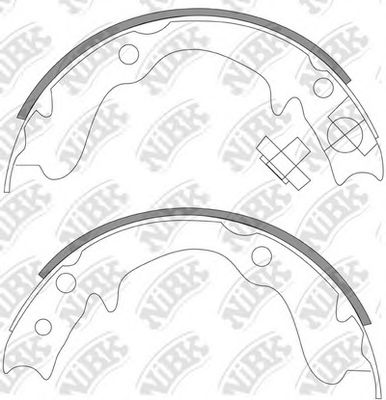 Купить запчасть NIBK - FN0569 Колодки стояночного тормоза FN0569