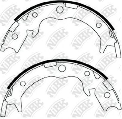 Купить запчасть NIBK - FN0570 Колодки тормозные барабанные HONDA ACCORD 2003-2008 FN0570