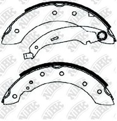Купить запчасть NIBK - FN0602 Колодки тормозные барабанные PEUGEOT 206, 206+, RENAULT LOGAN, SANDERO) FN0602