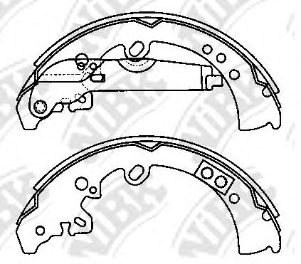 Купить запчасть NIBK - FN0620 Колодки тормозные барабанные TOYOTA HILUX 2010 FN0620