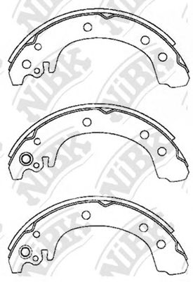 Купить запчасть NIBK - FN0627 Колодки тормозные барабанные FN0627