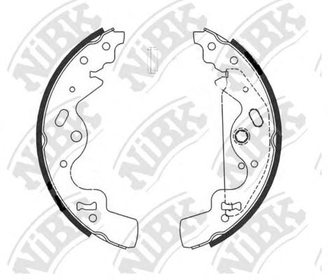 Купить запчасть NIBK - FN0628 Колодки тормозные барабанные FN0628