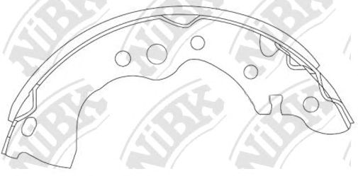 Купить запчасть NIBK - FN0636 Колодки тормозные барабанные NI Almera Classic FN0636