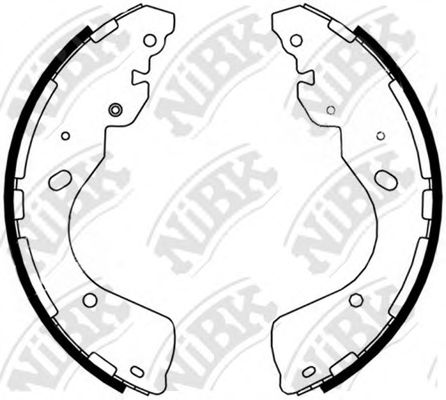 Купить запчасть NIBK - FN0637 Колодки тормозные барабанные FN0637