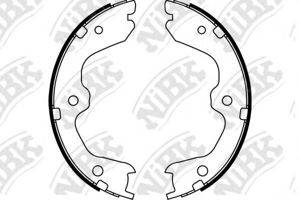 Купить запчасть NIBK - FN0643 Колодки тормозные барабанные NISSAN TEANA 2008-2013 FN0643