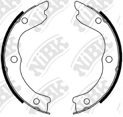 Купить запчасть NIBK - FN0650 Колодки тормозные барабанные NISSAN X-TRAIL 2001-2013 FN0650