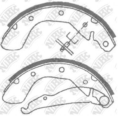 Купить запчасть NIBK - FN11622 Колодки тормозные барабанные CHEVROLET LACETTI 2005 FN11622