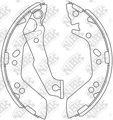 Купить запчасть NIBK - FN11909 Колодки тормозные барабанные HYUNDAI ACCENT II  FN11909