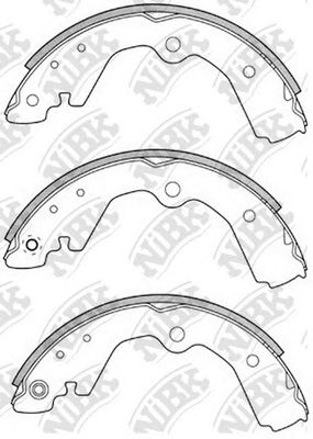 Купить запчасть NIBK - FN1198 Колодки тормозные барабанные NISSAN Sunny 90-96/Cube 99-05 FN1198