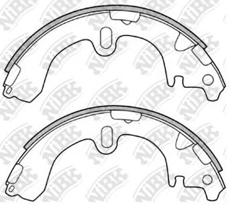 Купить запчасть NIBK - FN2285 Колодки тормозные барабанные TOYOTA COROLLA 2000-2002 FN2285