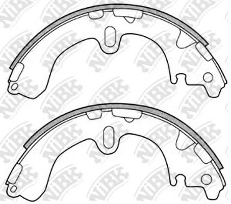 Купить запчасть NIBK - FN2311 Колодки тормозные барабанные TOYOTA COROLLA 2000-2002 FN2311