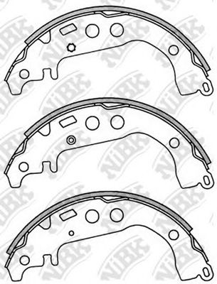 Купить запчасть NIBK - FN2342 Колодки тормозные барабанные TOYOTA VITZ 2006 FN2342