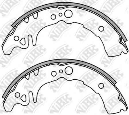 Купить NIBK - FN2350 Колодки тормозные барабанные TOYOTA PLATZ 1999-2005 FN2350