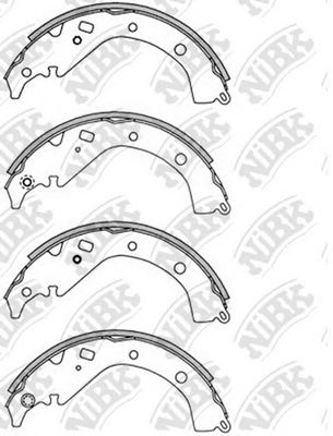 Купить запчасть NIBK - FN2358 Колодки тормозные барабанные TOYOTA ALLION 2001-2007 FN2358