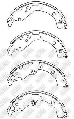 Купить запчасть NIBK - FN2371 Колодки тормозные барабанные TOYOTA RAV 4 II 1.8/2.0 00-06)  FN2371