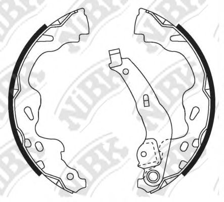 Купить запчасть NIBK - FN2386 Колодки тормозные барабанные TOYOTA COROLLA 2004-2009 FN2386