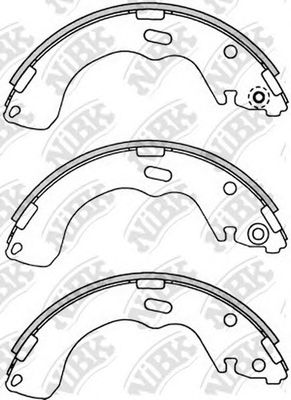 Купить запчасть NIBK - FN3382 Колодки тормозные барабанные FORD MAVERICK 01-/MAZDA 626 97-02/PREMACY 99-/TRIBUTE 00- FN3382