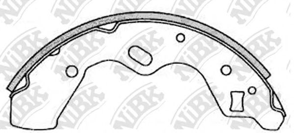 Купить запчасть NIBK - FN3388 Колодки тормозные барабанные KIA AVELLA 95-01/MAZDA 121 90-96/DEMIO 98-) FN3388