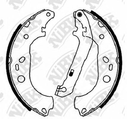 Купить запчасть NIBK - FN51001 Колодки тормозные барабанные FORD FOCUS 2005-2012 FN51001