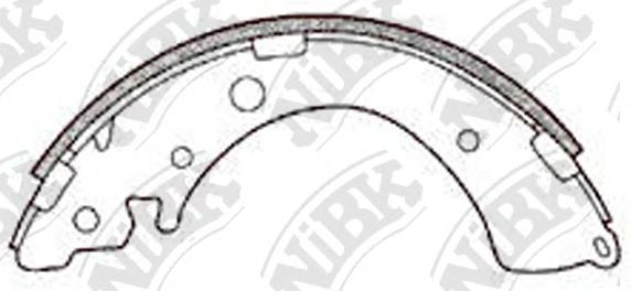 Купить запчасть NIBK - FN5520 Колодки тормозные барабанные HONDA CIVIC 2001-2005 FN5520