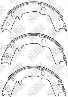 Купить запчасть NIBK - FN6704 Колодки стояночного тормоза MITSUBISHI LANCER 2003-2008 FN6704