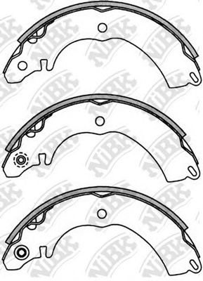 Купить запчасть NIBK - FN6729 Колодки тормозные барабанные MITSUBISHI LANCER 2003-2008 FN6729