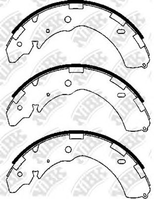 Купить запчасть NIBK - FN6741 Колодки тормозные барабанные SUBARU OUTBACK 2009 FN6741