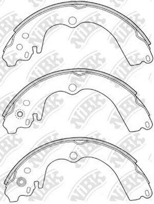 Купить запчасть NIBK - FN7747 Колодки тормозные барабанные SUBARU FORESTER 2005 FN7747