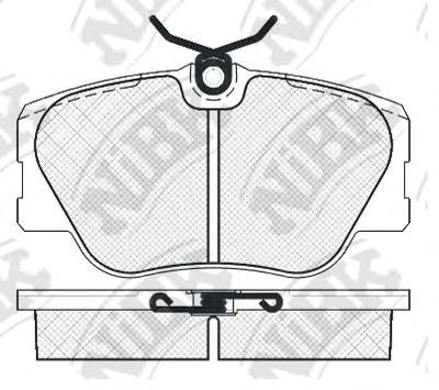 Купить запчасть NIBK - PN0001 Колодки тормозные дисковые MERCEDES BENZ W201/W124 PN0001