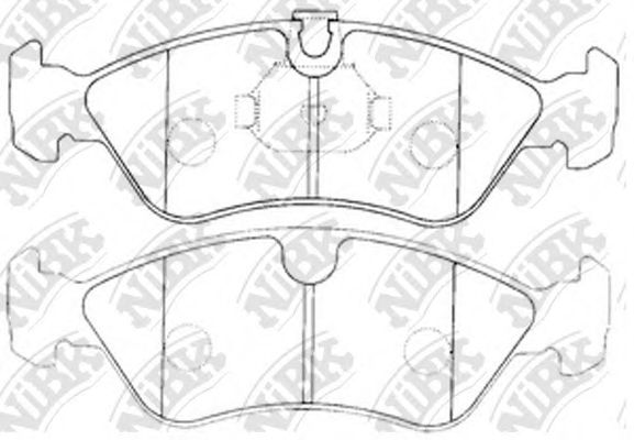 Купить запчасть NIBK - PN0031 Колодки тормозные OPEL VECTRA A/B/DAEWOO ESPERO 91-99 передние PN0031