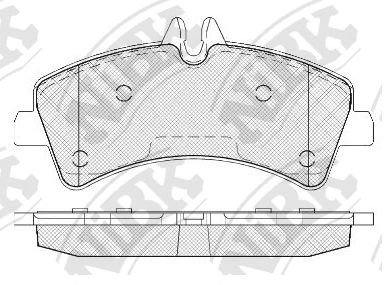 Купить запчасть NIBK - PN0038 Колодки тормозные MERCEDES SPRINTER (906) 06 задние PN0038