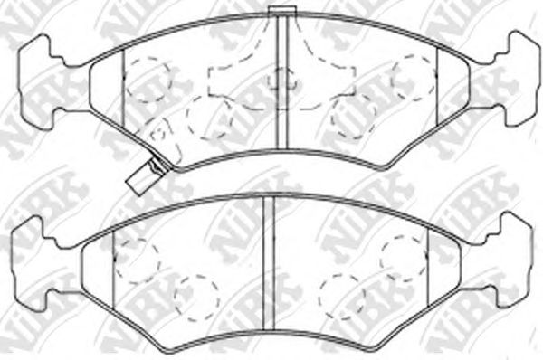 Купить запчасть NIBK - PN0051 Колодки тормозные дисковые KIA SEPHIA/SHUMA 1.5-1.8 95- PN0051