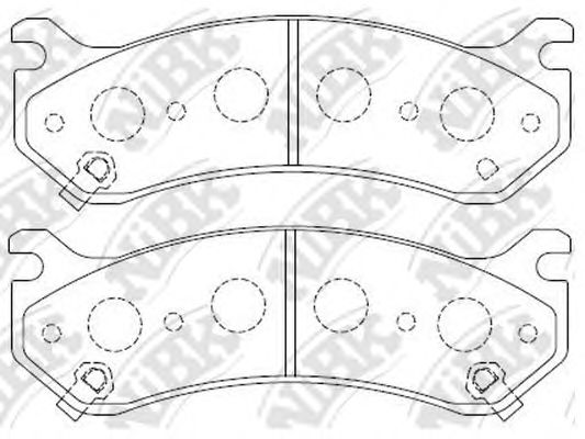 Купить запчасть NIBK - PN0055 Колодки тормозные дисковые PN0055
