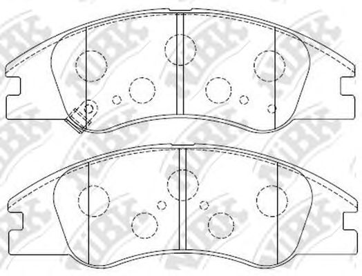 Купить запчасть NIBK - PN0060 Колодки тормозные дисковые KIA CERATO (LD), SPECTRA (LD) PN0060