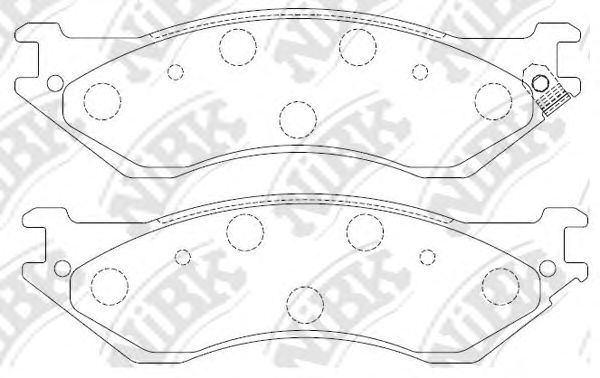 Купить запчасть NIBK - PN0079 Колодки тормозные дисковые PN0079