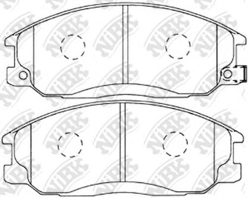 Купить запчасть NIBK - PN0103 Колодки передние (HYUNDAI H1/STAREX, H1 (TQ), SANTA FE. SSANGYONG ACTYON) PN0103