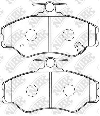 Купить запчасть NIBK - PN0112 Колодки тормозные дисковые HYUNDAI H100/PORTER PN0112