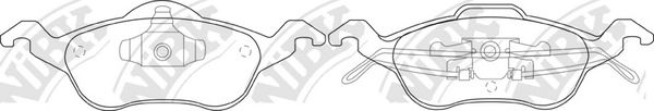 Купить запчасть NIBK - PN0119 Колодки передние (FORD FOCUS I) PN0119