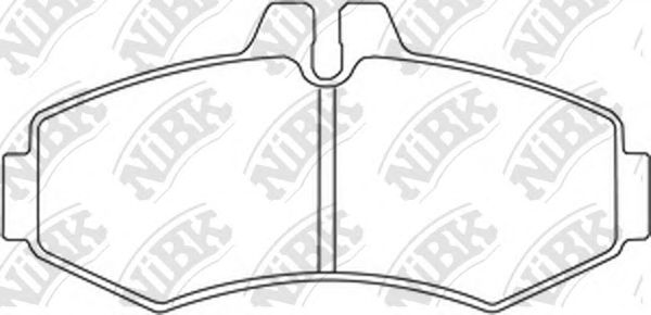 Купить запчасть NIBK - PN0132 Колодки тормозные дисковые MERCEDES VITO 9303/SPRINTER (901-903) 06 PN0132