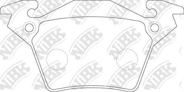 Купить запчасть NIBK - PN0141 Колодки тормозные дисковые MERCEDES V-CLASS/VITO W638 97-03 PN0141