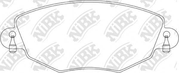 Купить запчасть NIBK - PN0159 Колодки тормозные FORD MONDEO 0007/JAGUAR X-TYPE 01 передние PN0159