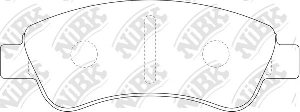 Купить запчасть NIBK - PN0182 Колодки передние (CITROEN BERLINGO, C3 I-II, C4, PEUGEOT 206-208, 301, 307) PN0182