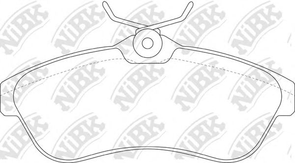 Купить запчасть NIBK - PN0206 Колодки тормозные дисковые CI C3 1.4 2003 PN0206