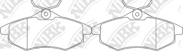Купить запчасть NIBK - PN0207 Колодки тормозные дисковые PN0207