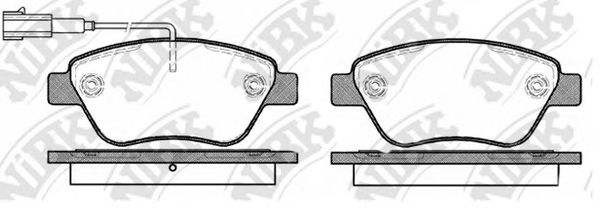 Купить запчасть NIBK - PN0211W Колодки передние (OPEL CORSA D /FIAT 500 (312)) (с датчиком) PN0211W